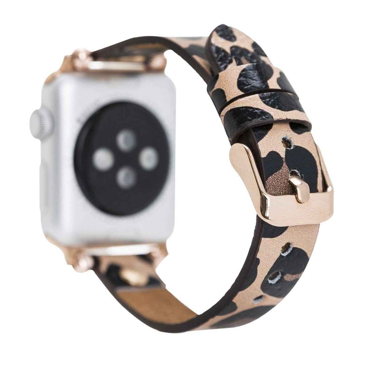 Bayelon Leather Apple Watch Band with a Rivet