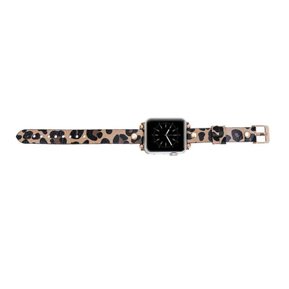 Bayelon Leather Apple Watch Band with a Rivet