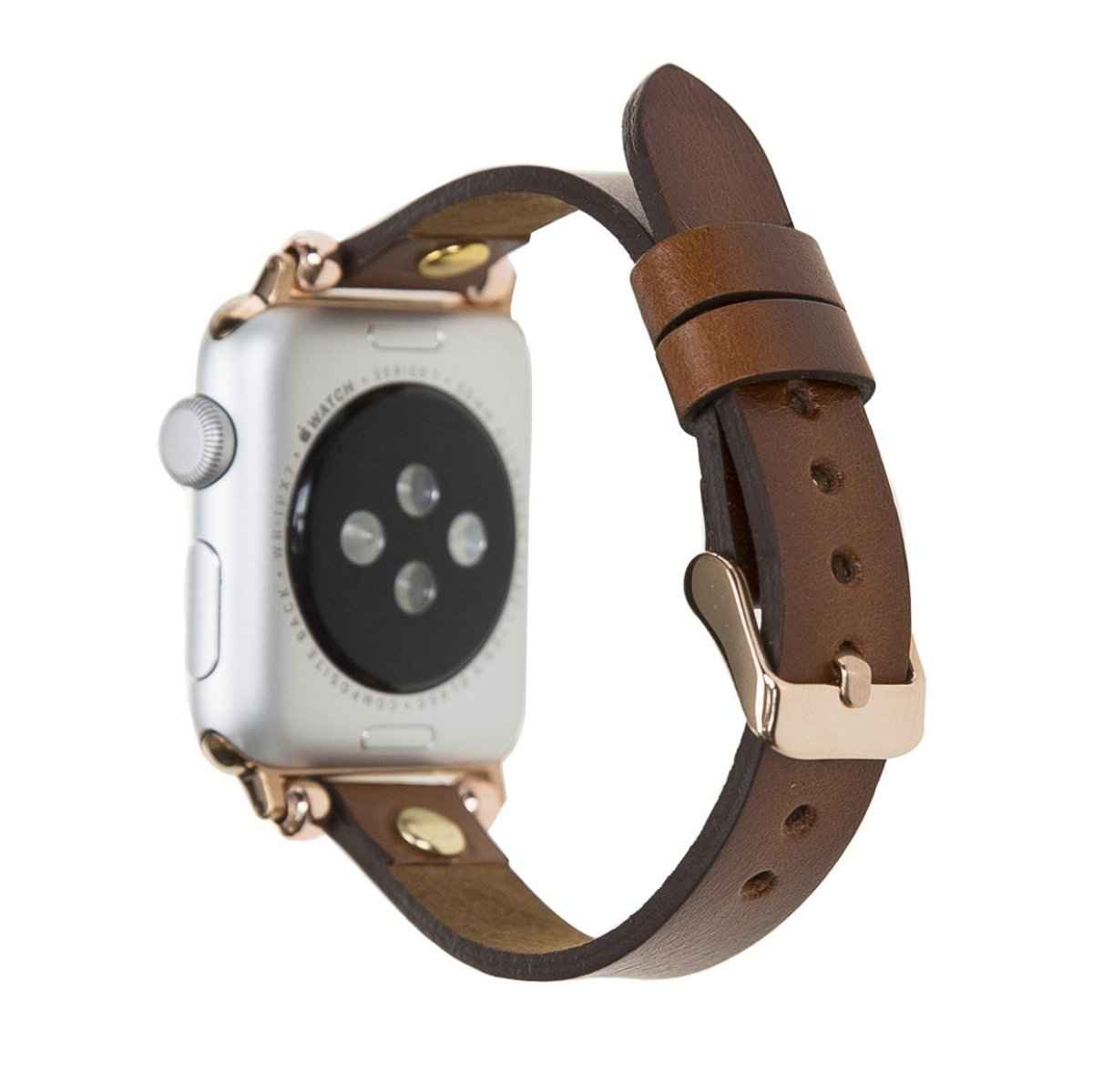 Bayelon Leather Apple Watch Band with a Rivet
