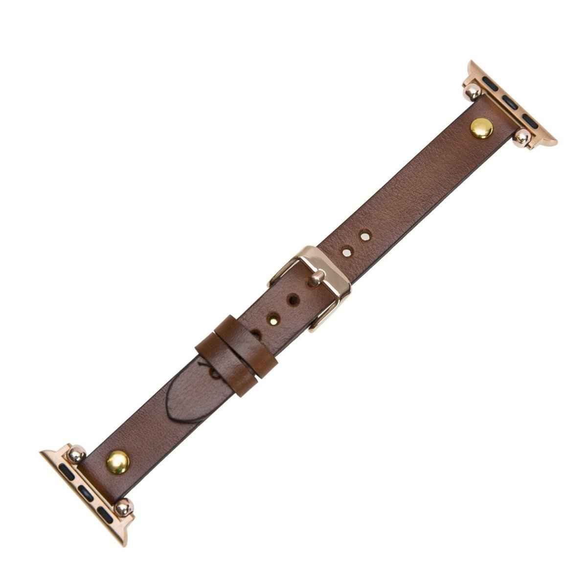 Bayelon Leather Apple Watch Band with a Rivet