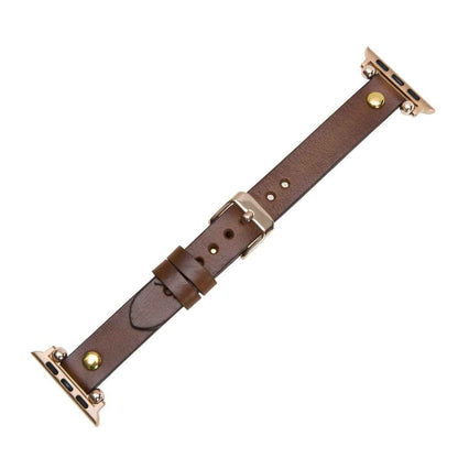 Bayelon Leather Apple Watch Band with a Rivet