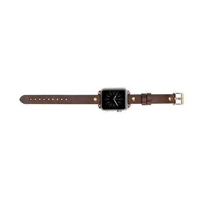 Bayelon Leather Apple Watch Band with a Rivet