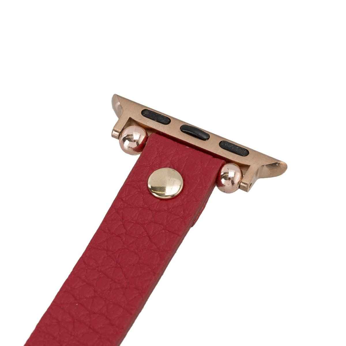 Bayelon Leather Apple Watch Band with a Rivet