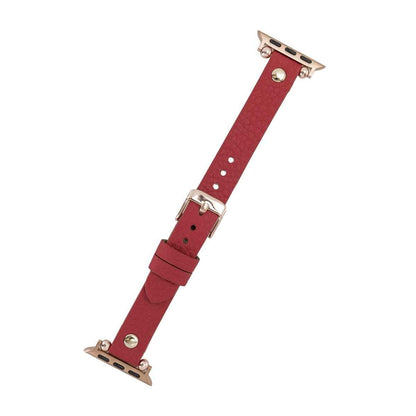 Bayelon Leather Apple Watch Band with a Rivet