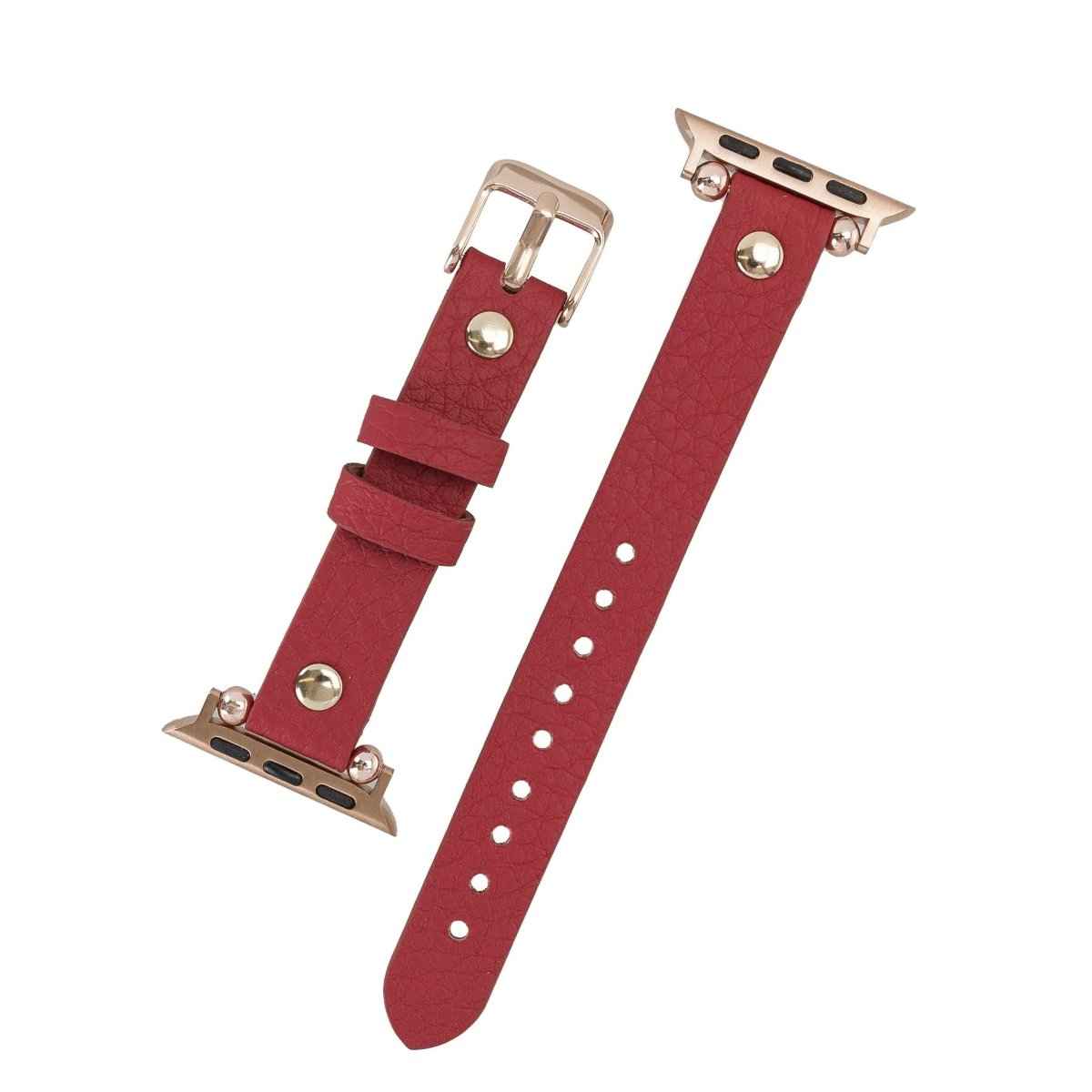 Bayelon Leather Apple Watch Band with a Rivet