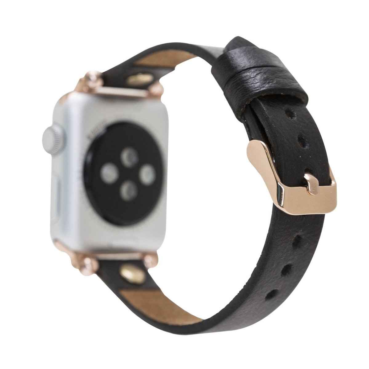Bayelon Leather Apple Watch Band with a Rivet