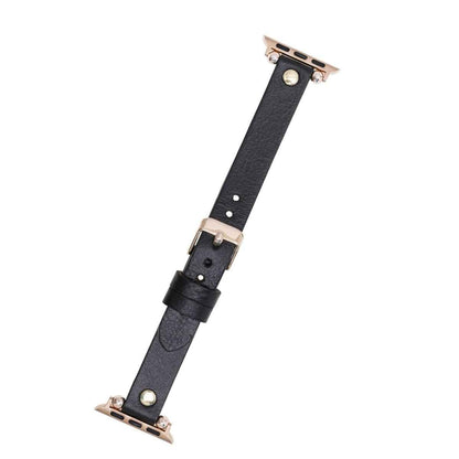Bayelon Leather Apple Watch Band with a Rivet