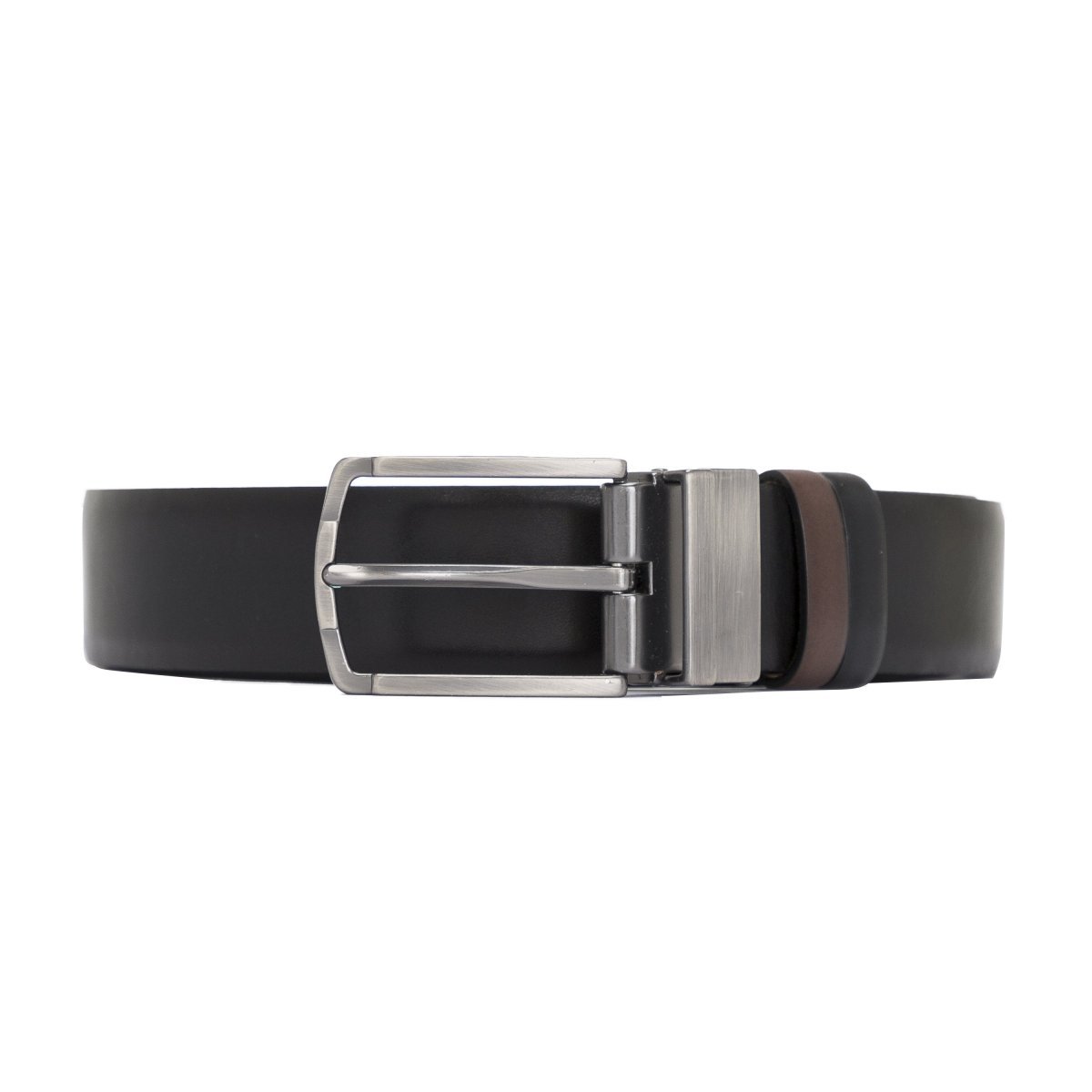 Bayelon Leather Black-Brown Men's Belt