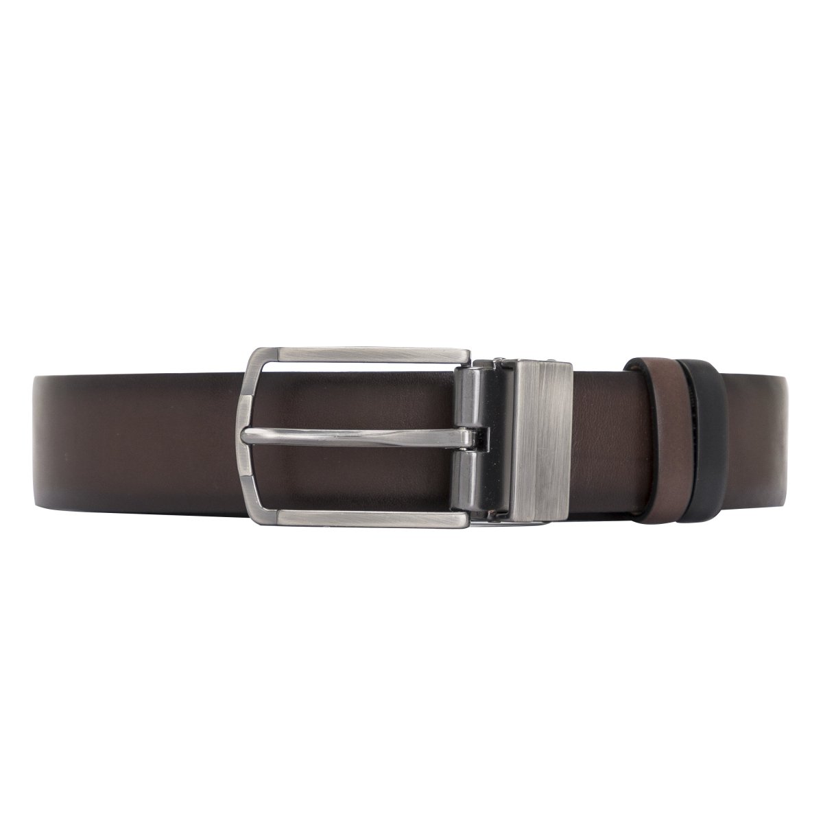 Bayelon Leather Black-Brown Men's Belt