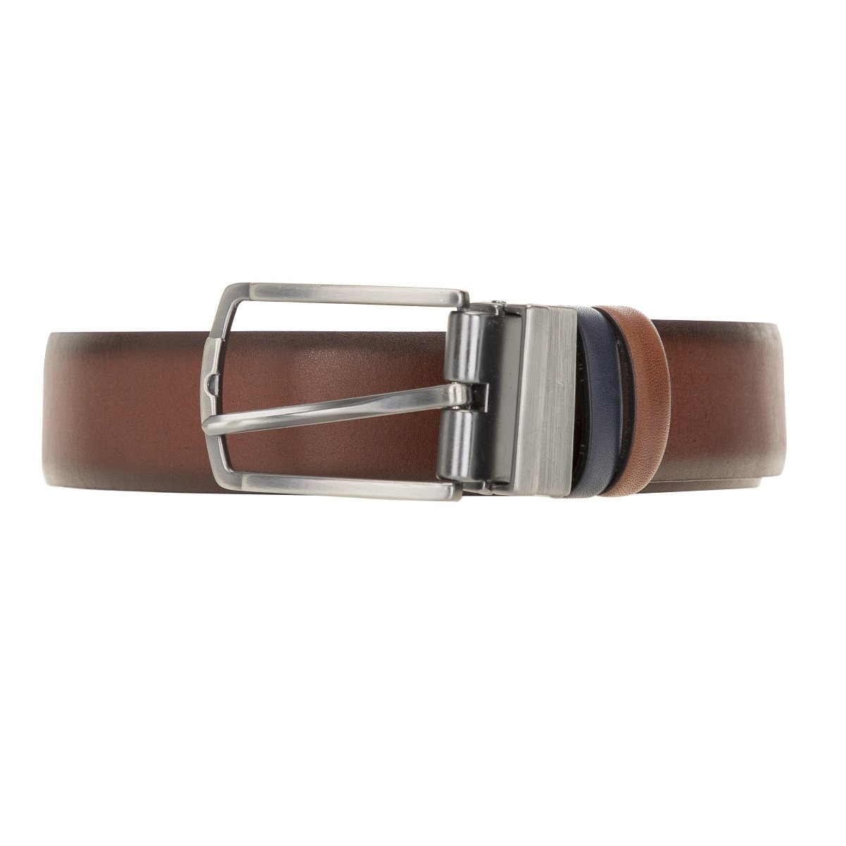 Bayelon Leather Black-Brown Men's Belt