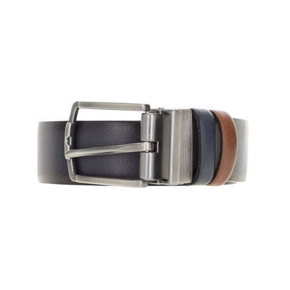 Bayelon Leather Black-Brown Men's Belt