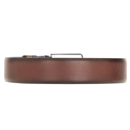 Bayelon Leather Black-Brown Men's Belt