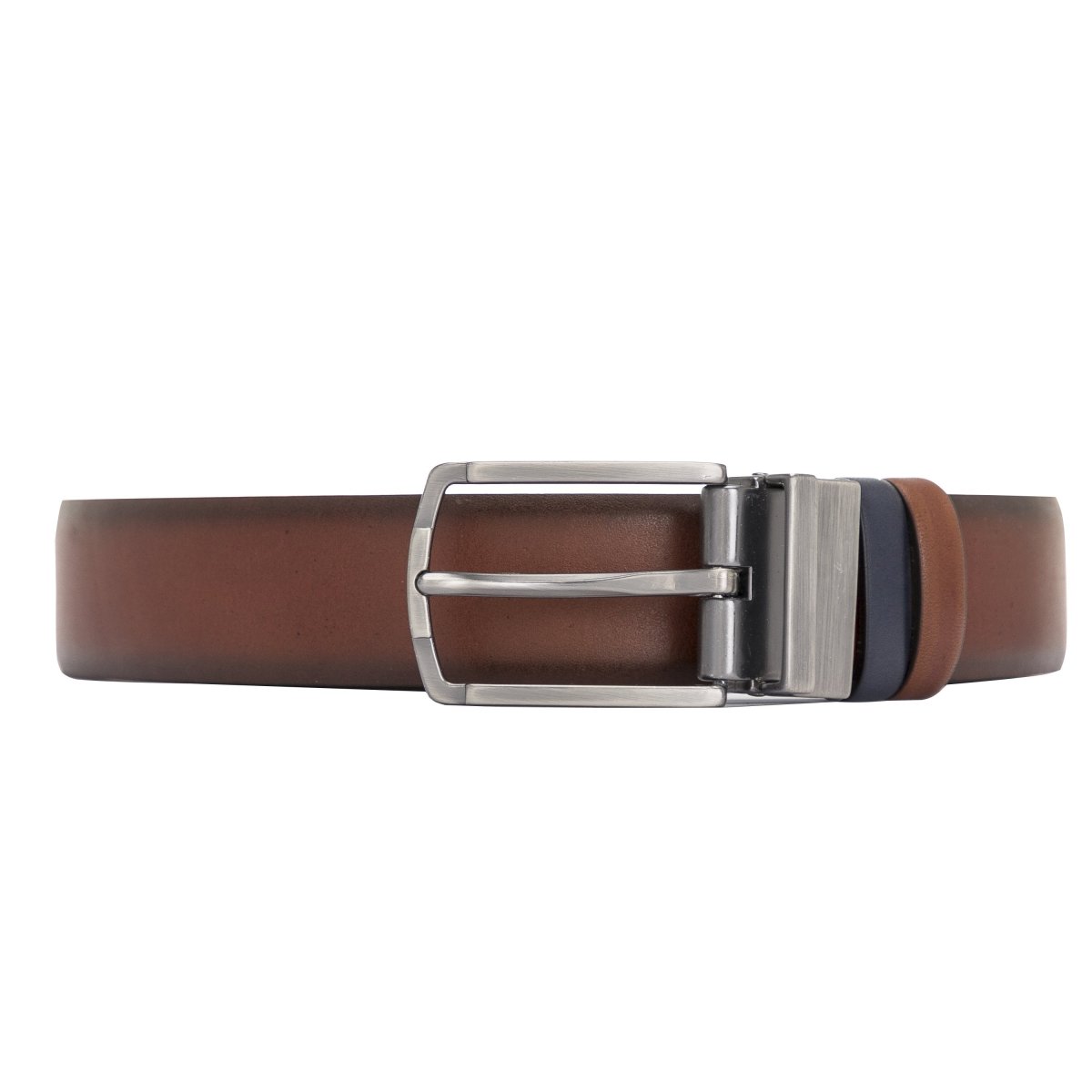 Bayelon Leather Black-Brown Men's Belt