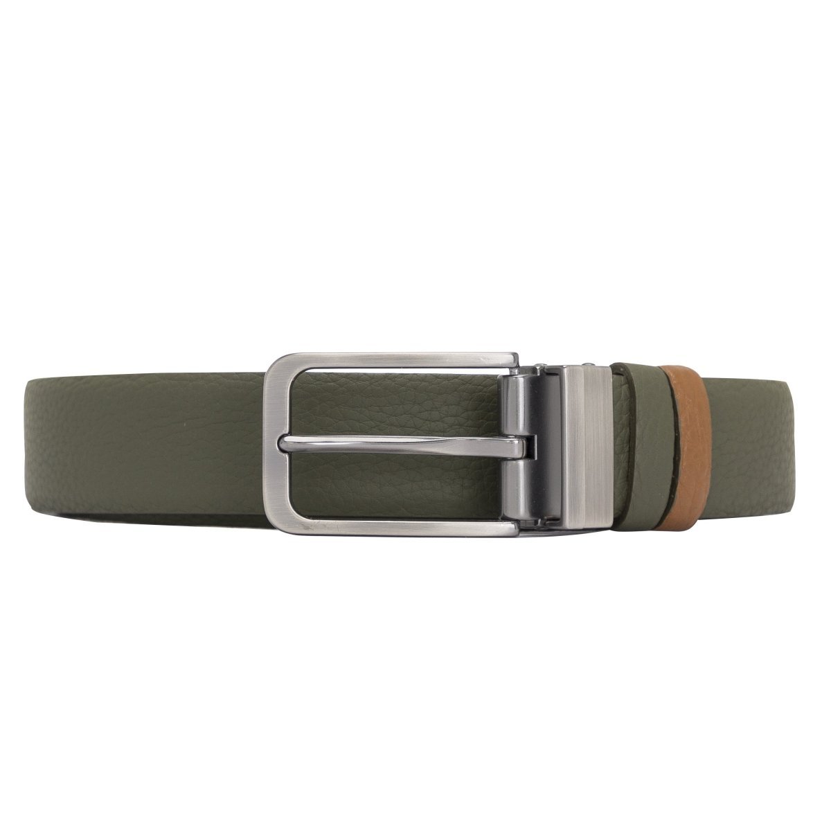 Bayelon Leather Black-Brown Men's Belt