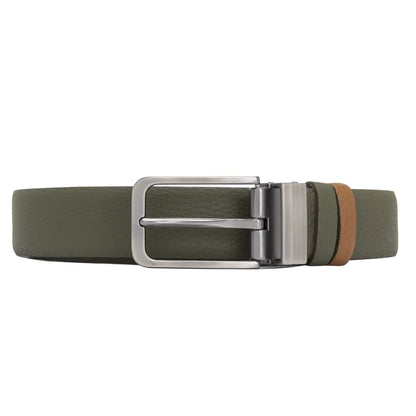 Bayelon Leather Black-Brown Men's Belt