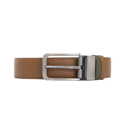 Bayelon Leather Black-Brown Men's Belt