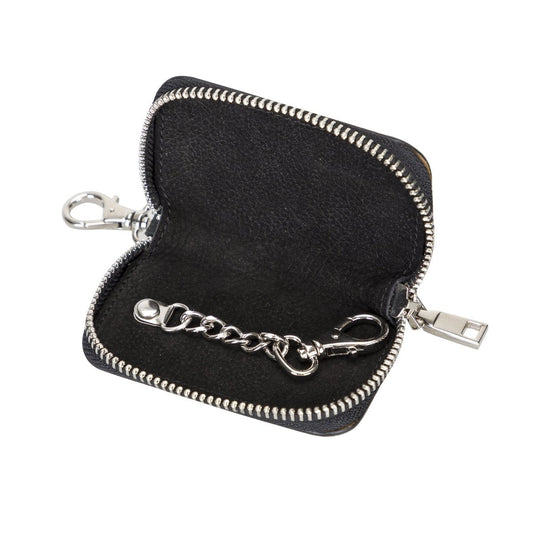 Bayelon Leather Key Holder - Keep Your Keys Organized Floater Black