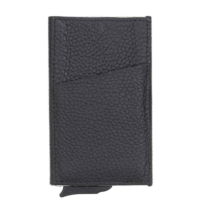 Bayelon Leather Mechanical Pop Up Card Holder With RFID
