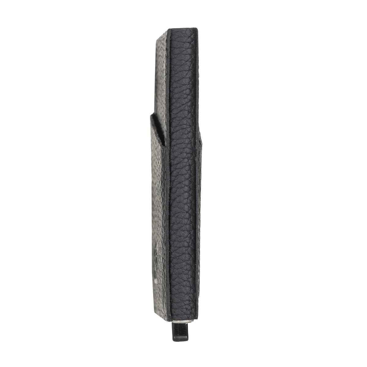 Bayelon Leather Mechanical Pop Up Card Holder With RFID