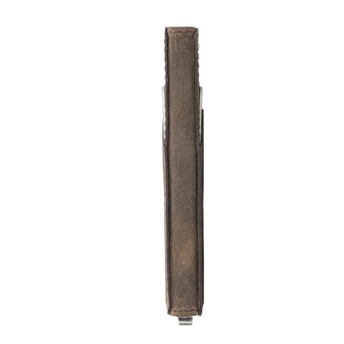 Bayelon Leather Mechanical Pop Up Card Holder With RFID