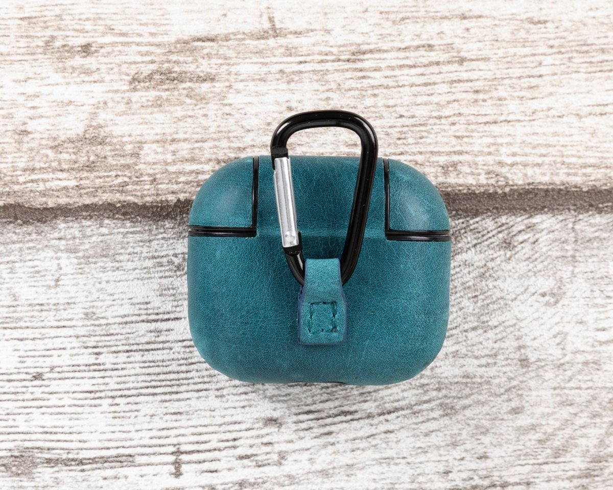 Bayelon Magnetic AirPods 3 Leather Case with Detachable Hook