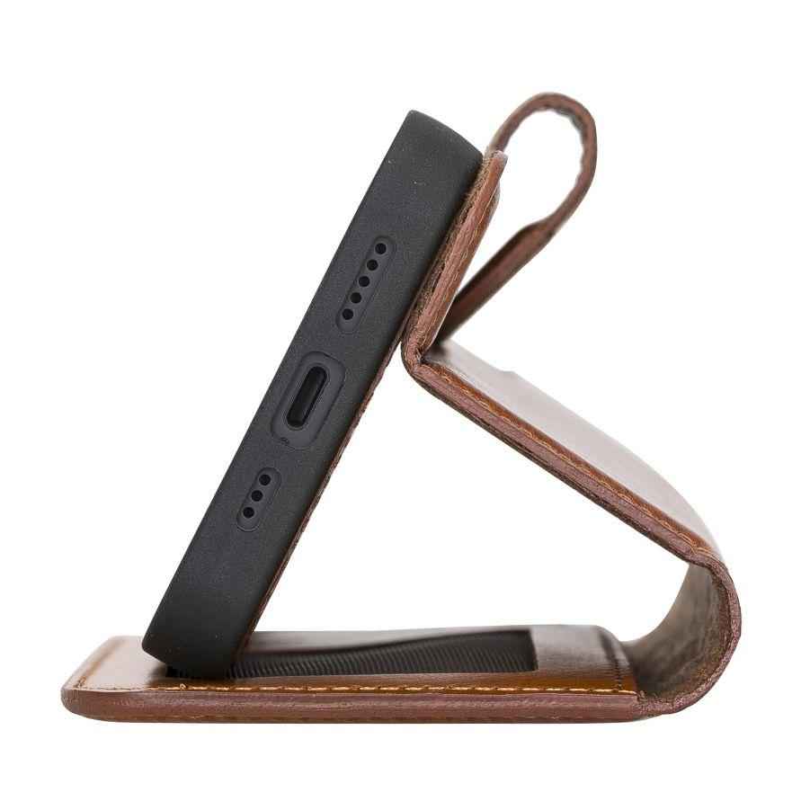 Bayelon Personalized iPhone 13 Leather Detachable Wallet Case with Kickstand