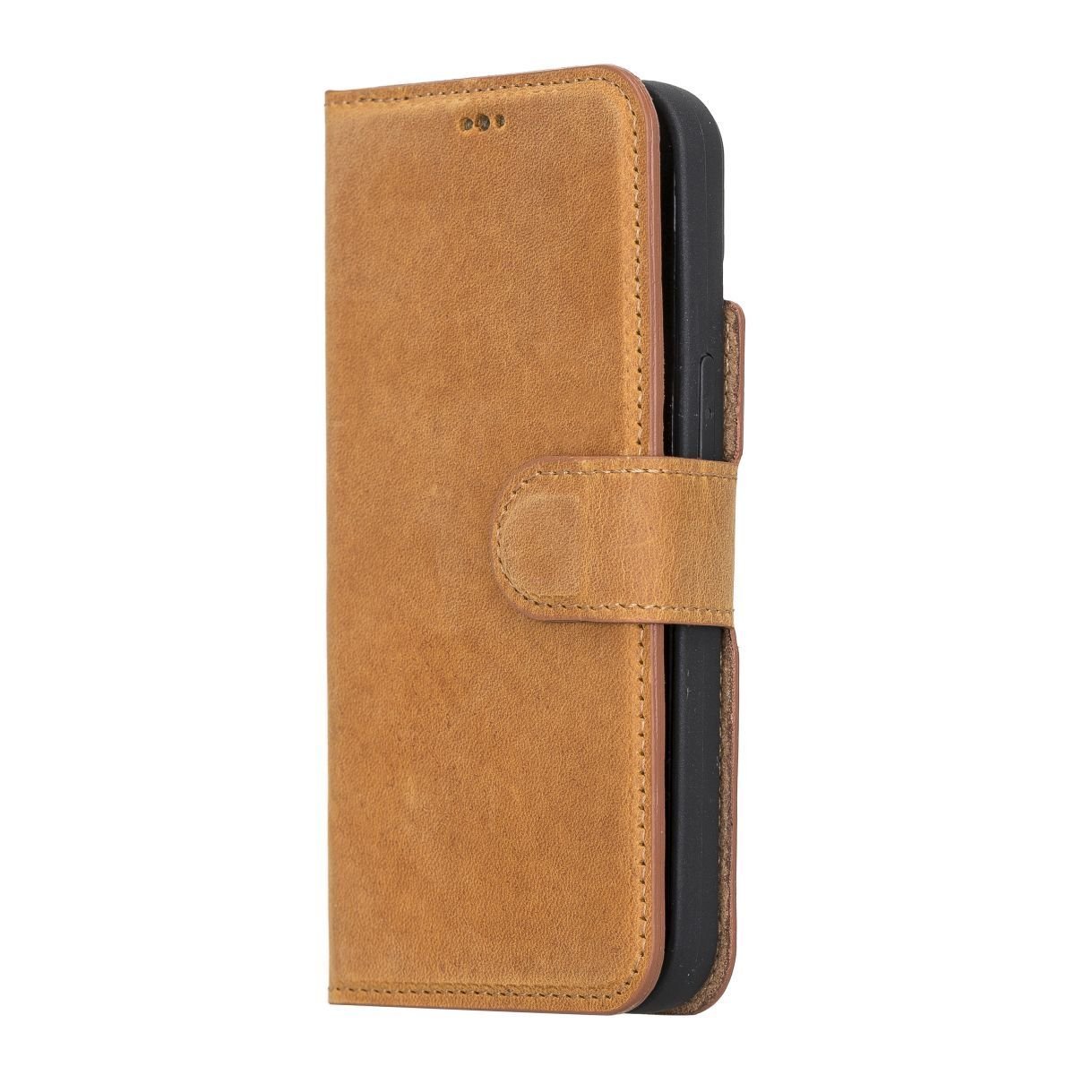 Bayelon Personalized iPhone 13 Leather Detachable Wallet Case with Kickstand