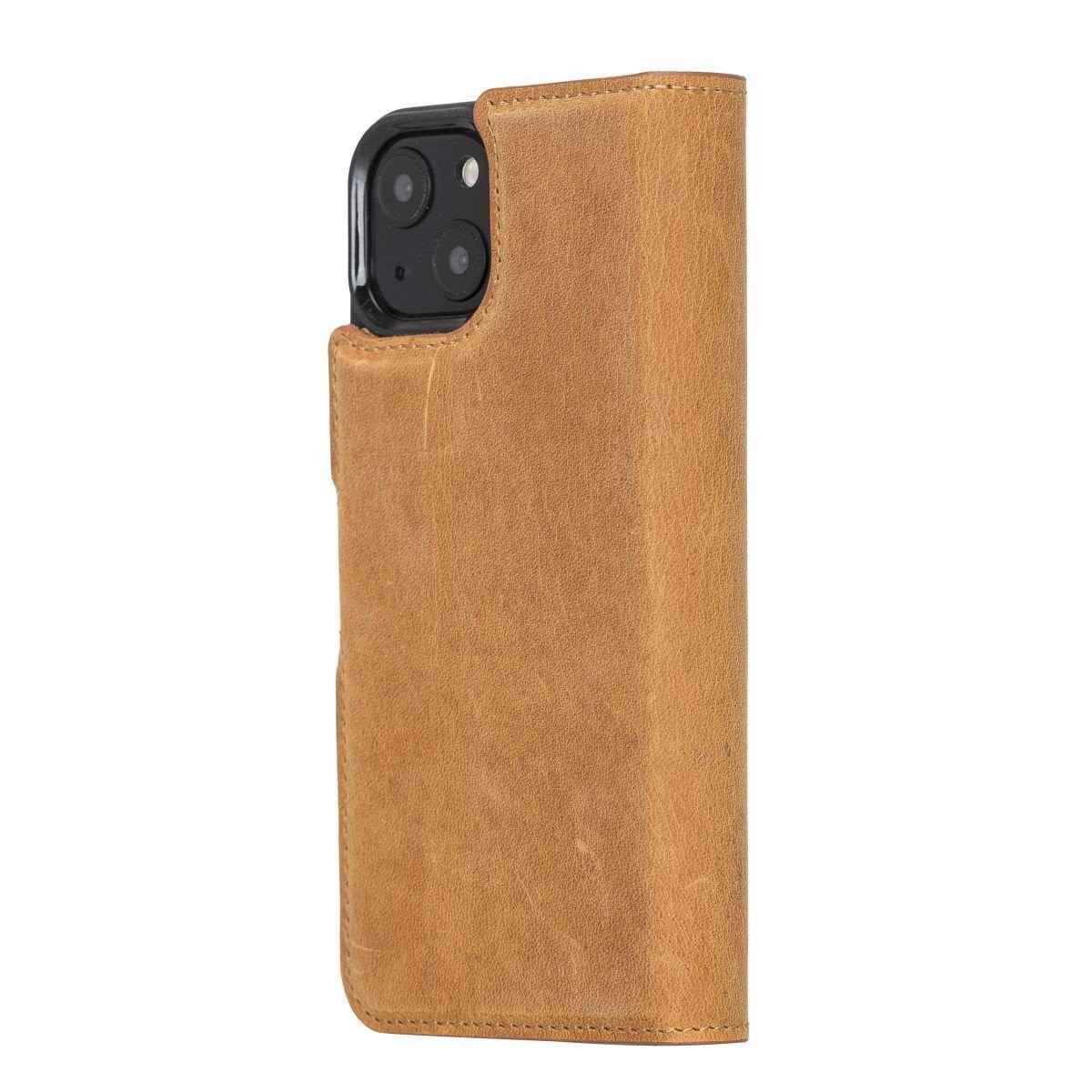 Bayelon Personalized iPhone 13 Leather Detachable Wallet Case with Kickstand