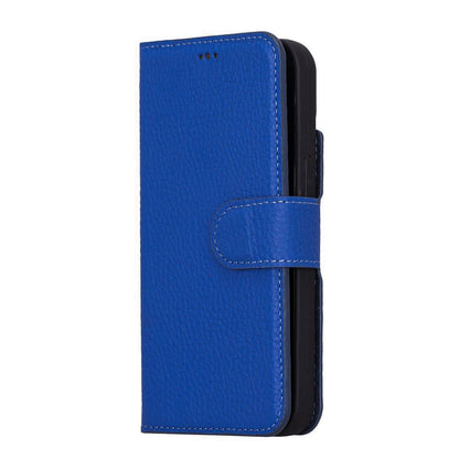 Bayelon Personalized iPhone 13 Mini Leather Detachable Wallet Case with Kickstand