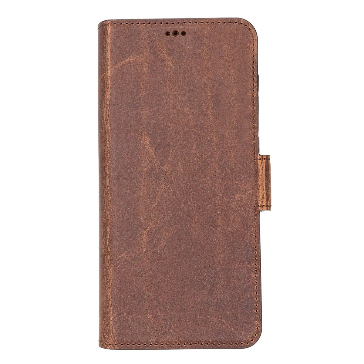 Bayelon Samsung Galaxy S21 FE Leather Flip Cover Wallet Case Antique Brown