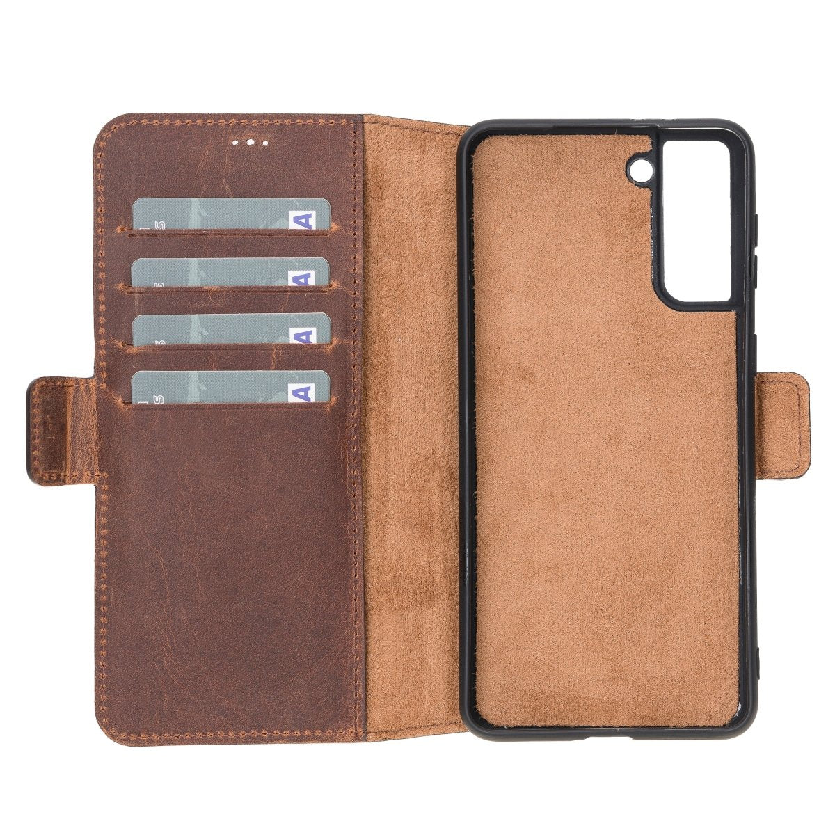 Bayelon Samsung Galaxy S21 FE Leather Flip Cover Wallet Case