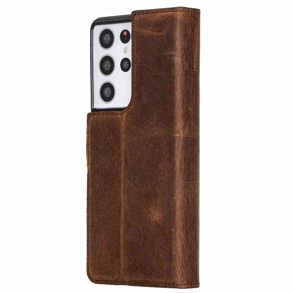 Bayelon Samsung Galaxy S21 Ultra Leather Detachable Wallet Case