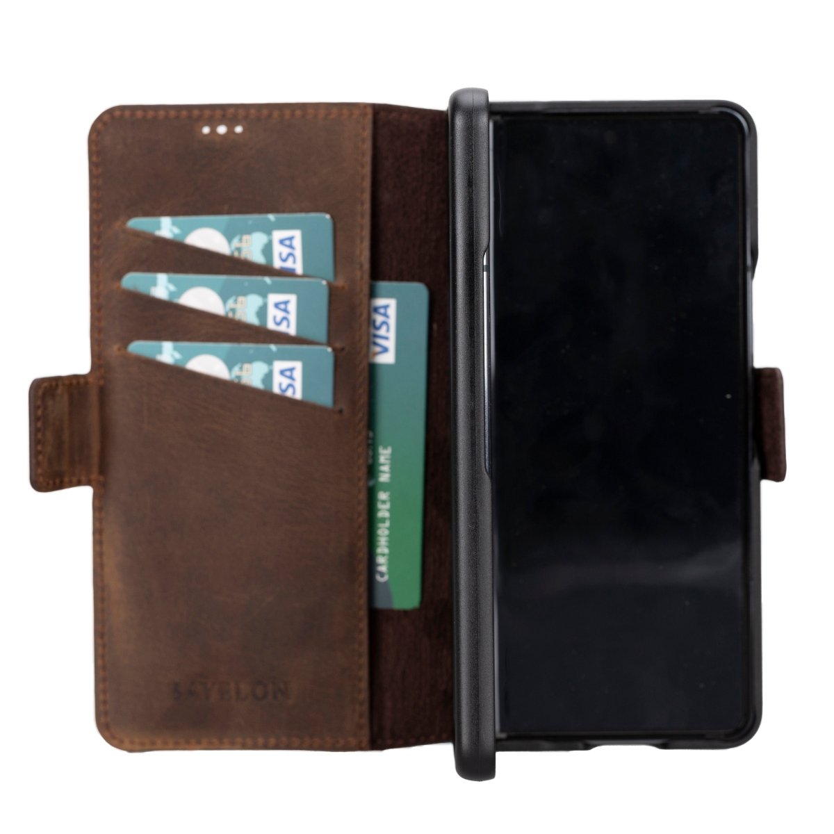Bayelon Samsung Galaxy Z Fold 4 Leather Wallet Case