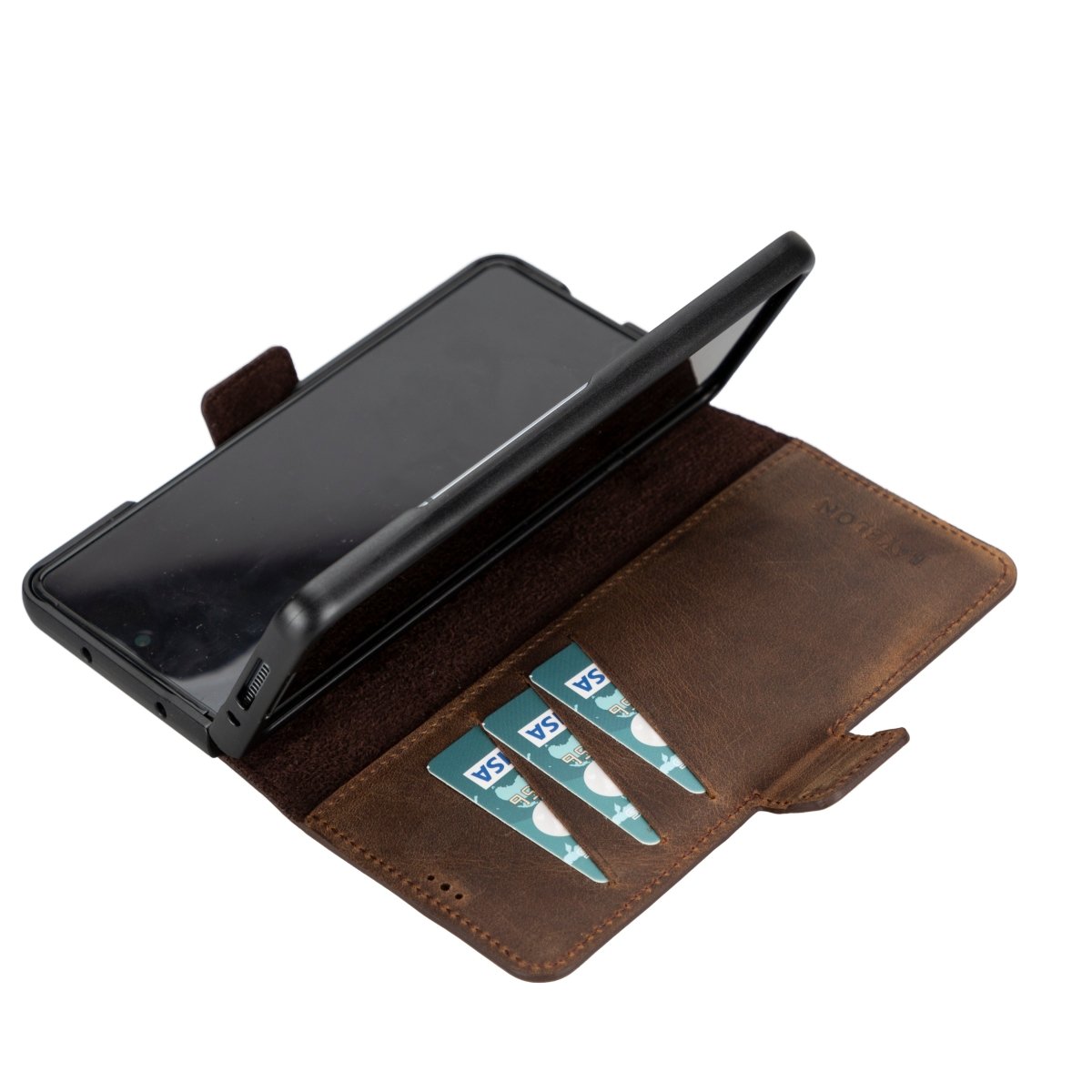 Bayelon Samsung Galaxy Z Fold 4 Leather Wallet Case