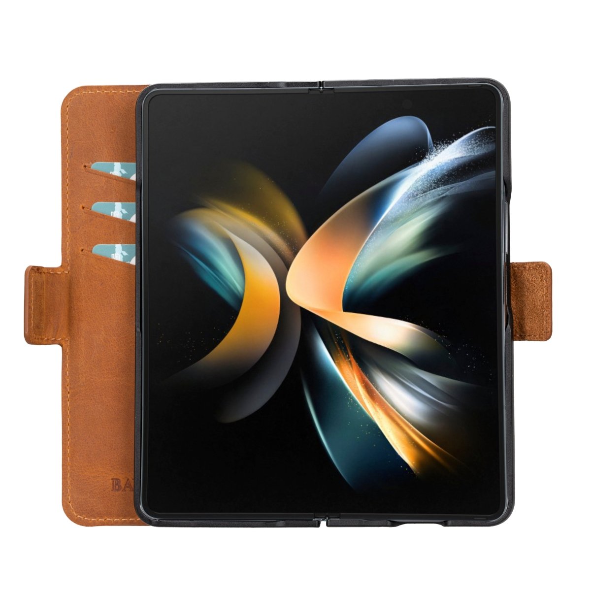 Bayelon Samsung Galaxy Z Fold 4 Leather Wallet Case