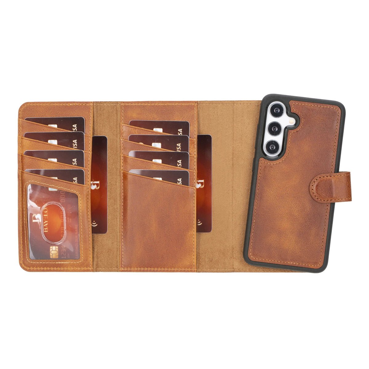 Bayelon Trifold Leather Wallet Case