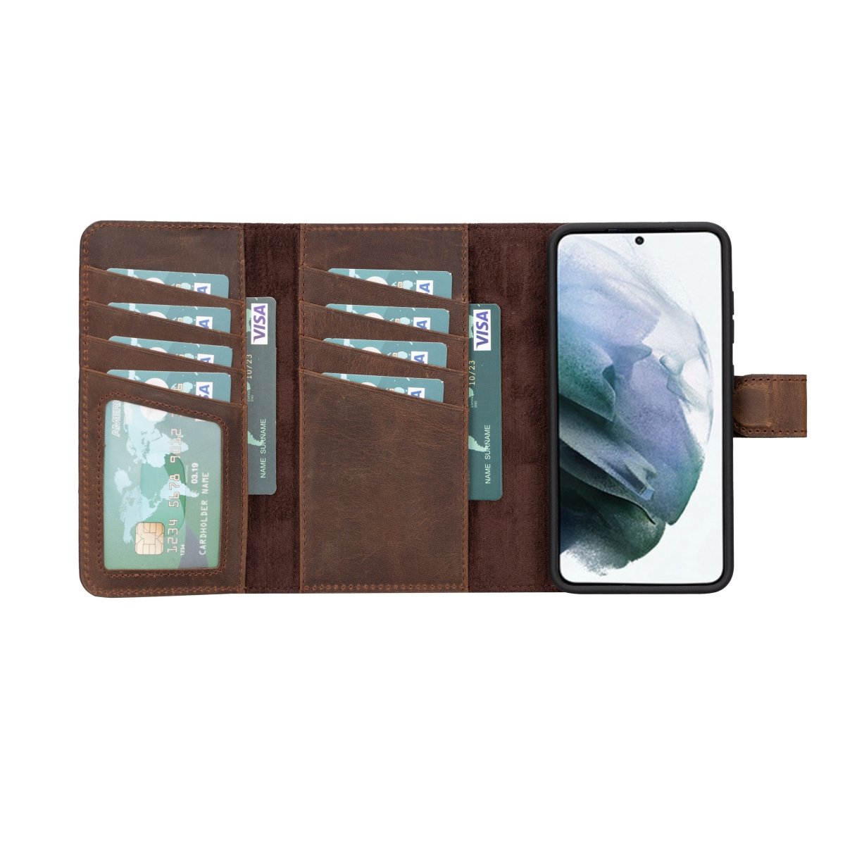 Bayelon Trifold Leather Wallet Case