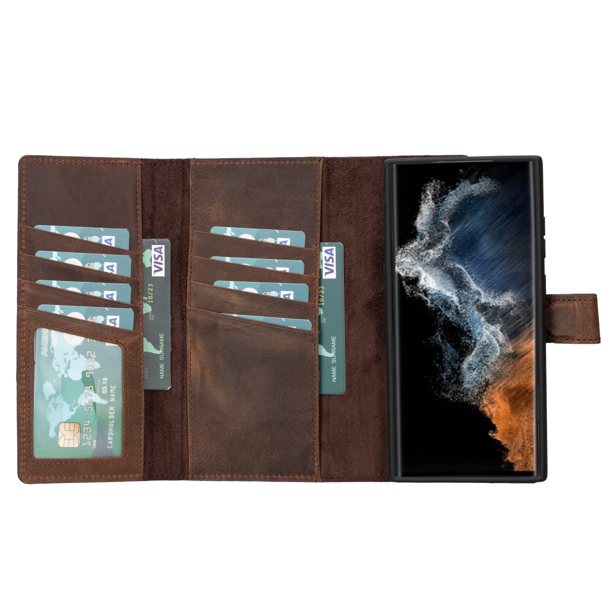 Bayelon Trifold Leather Wallet Case