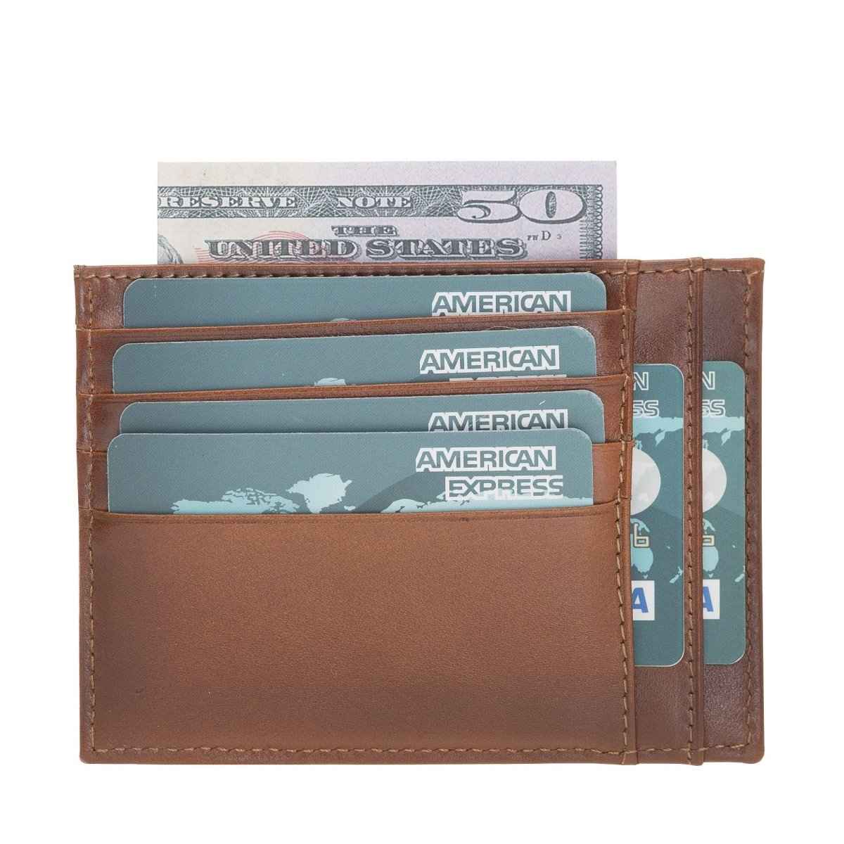 Bayelon Zip Slim Full Grain Leather Wallet & Card Holder