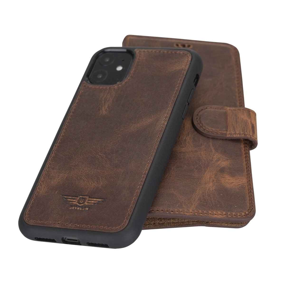 Bayelon iPhone 11 6.1 Leather Detachable Magnetic Wallet Case