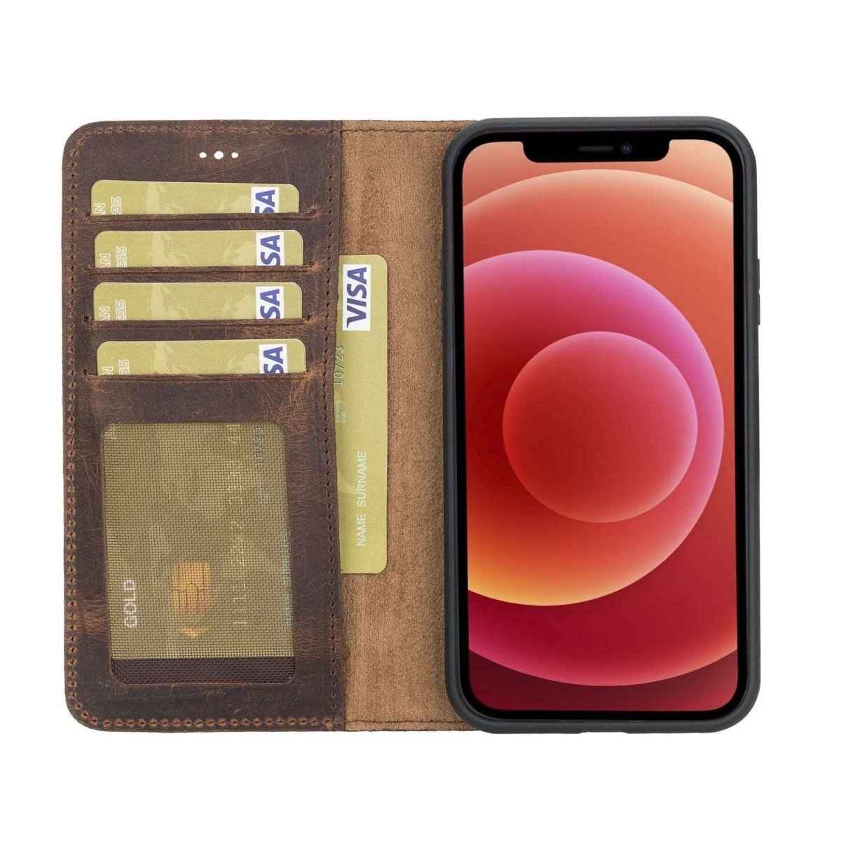 Bayelon iPhone 11 6.1 Leather Detachable Magnetic Wallet Case