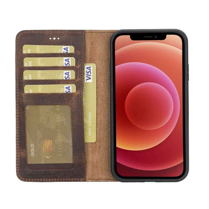 Bayelon iPhone 11 6.1 Leather Detachable Magnetic Wallet Case