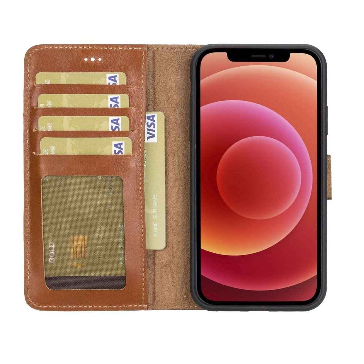 Bayelon iPhone 11 6.1 Leather Detachable Magnetic Wallet Case