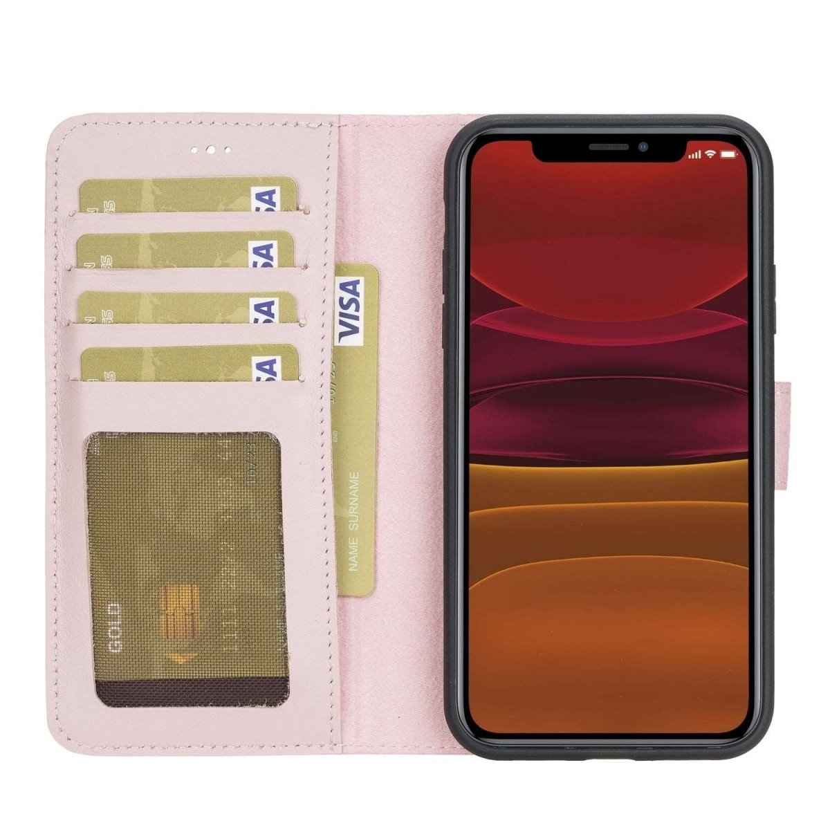 Bayelon iPhone 11 6.1 Leather Detachable Magnetic Wallet Case