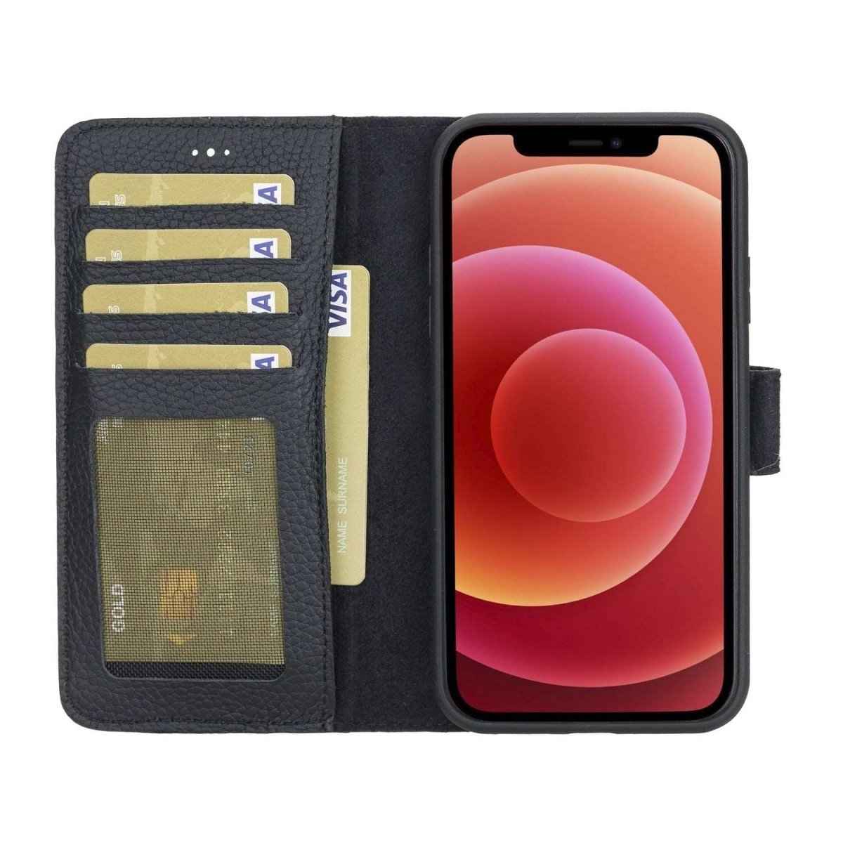 Bayelon iPhone 11 6.1 Leather Detachable Magnetic Wallet Case