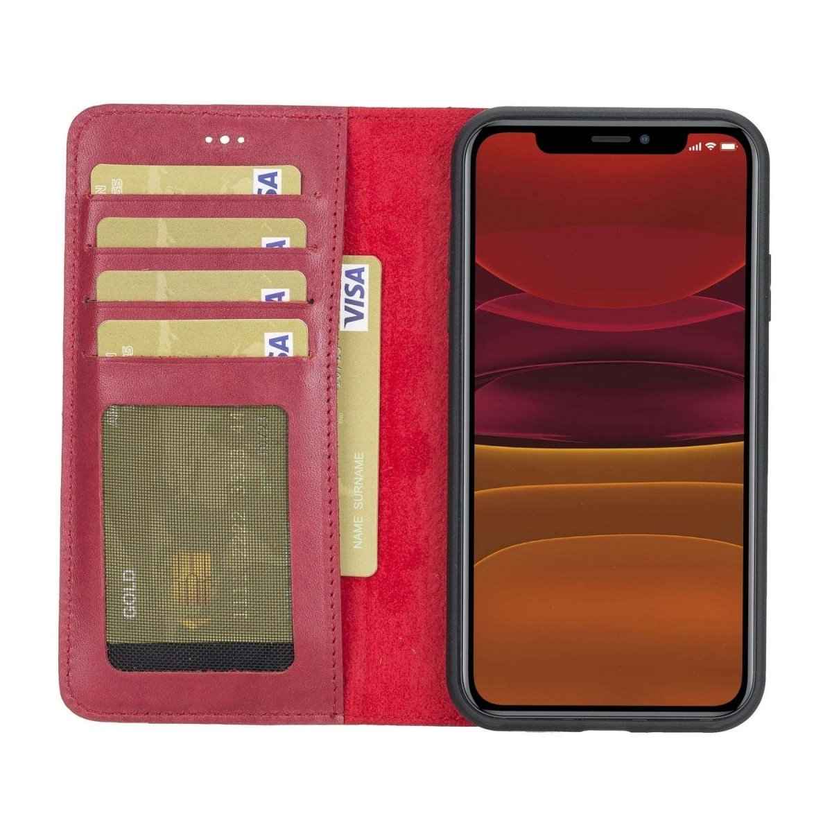 Bayelon iPhone 11 6.1 Leather Detachable Magnetic Wallet Case