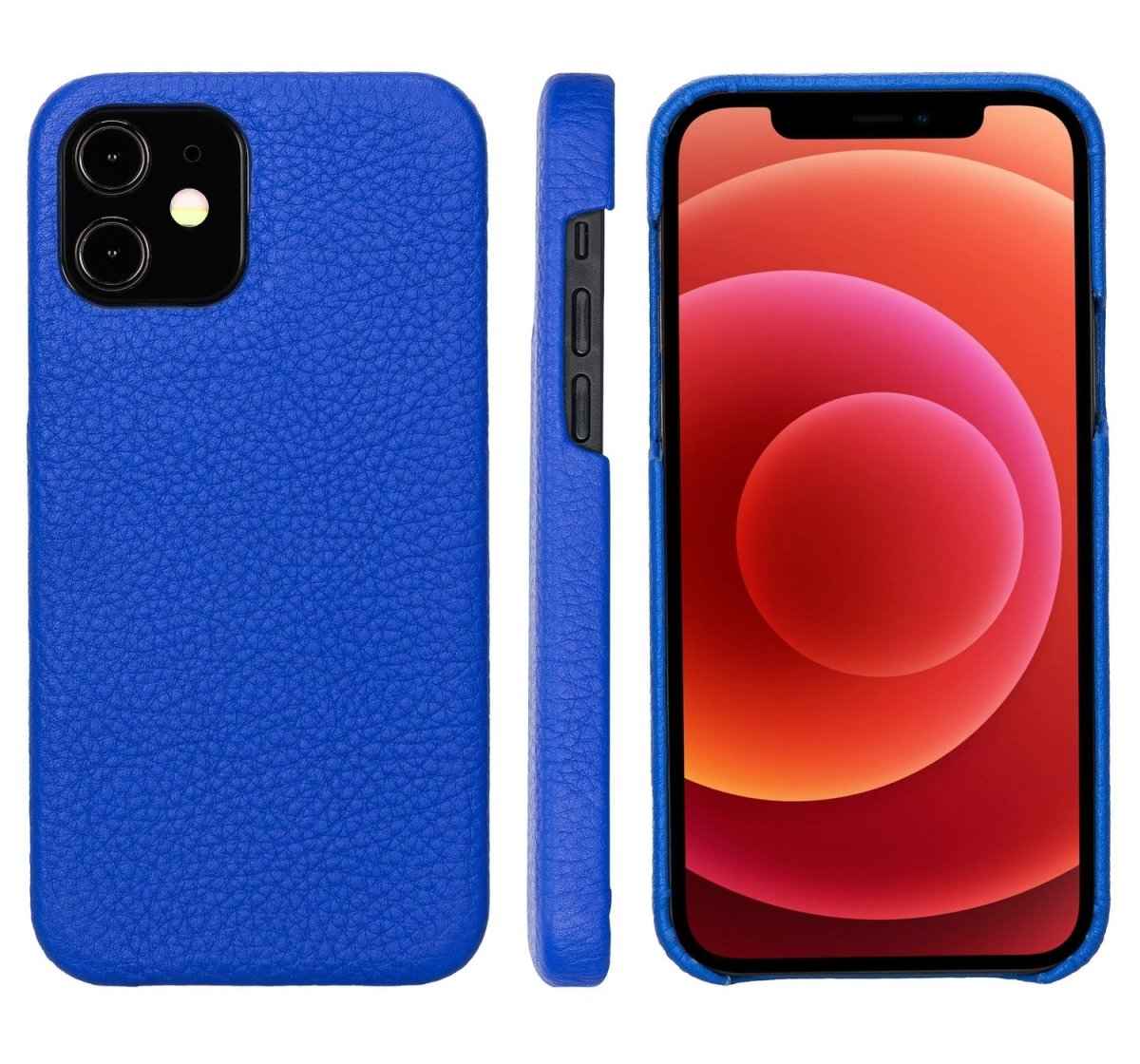 Bayelon iPhone 12/12 Pro Leather 360° Slim Case Royal Blue