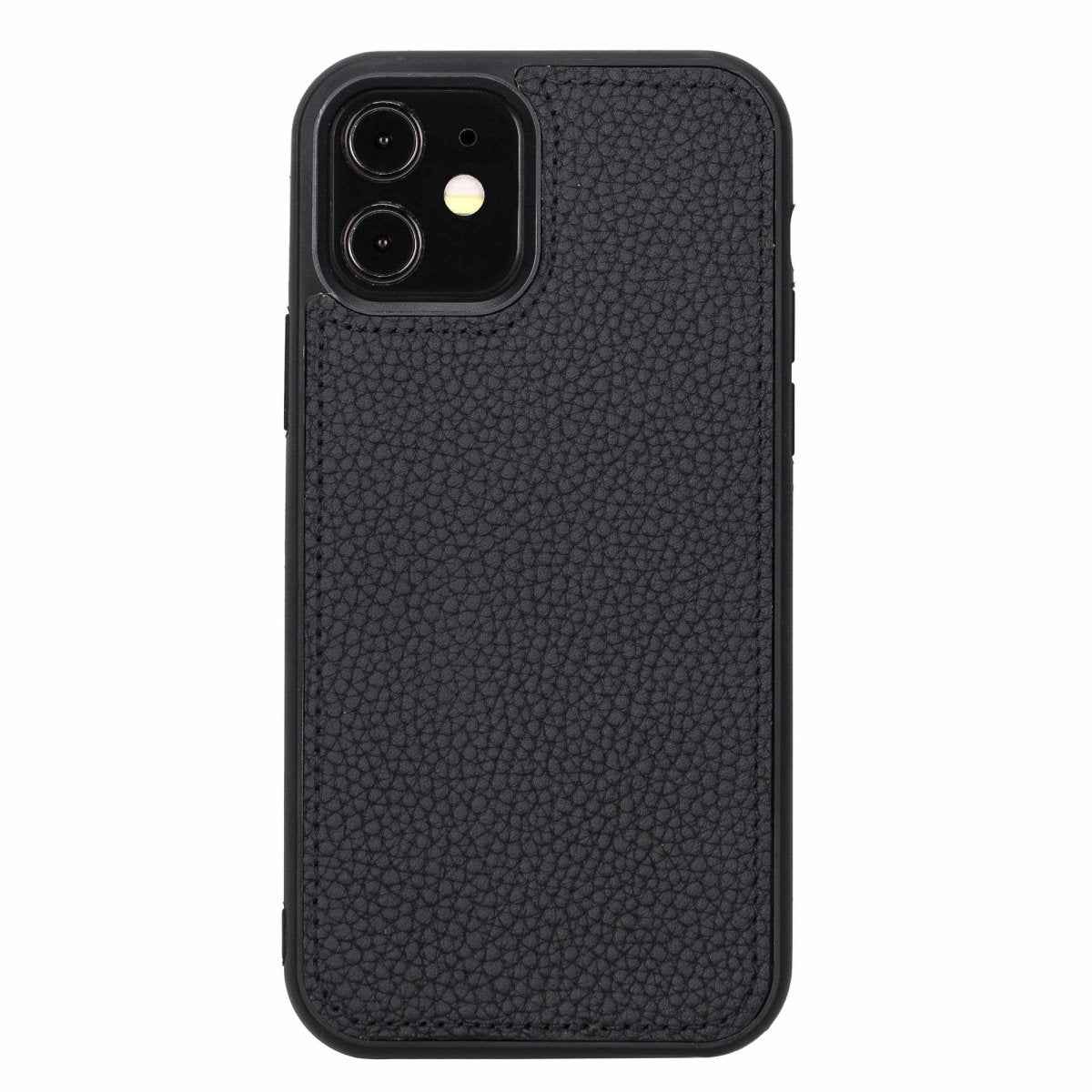 Bayelon iPhone 12-12 Pro Zipper Full Grain Leather Wallet Case Purse with Holster