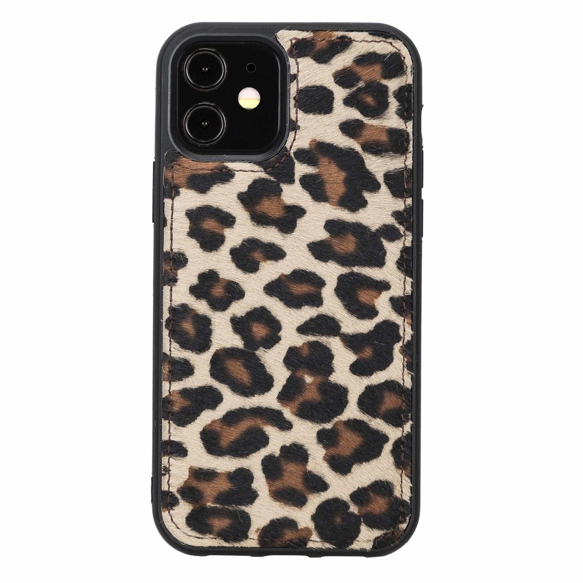 Bayelon iPhone 12-12 Pro Zipper Full Grain Leather Wallet Case Purse with Holster