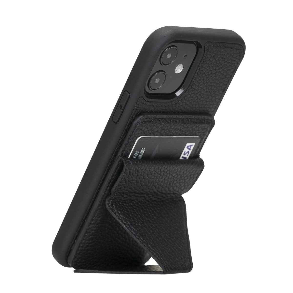 Bayelon iPhone 12 / 12 Pro 6.1" Leather Maggy Stand Case